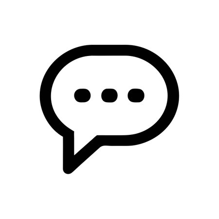 Beautiful speech bubble, message, chat, email contact icon vector for UI, websites, mobile applicationsのイラスト素材