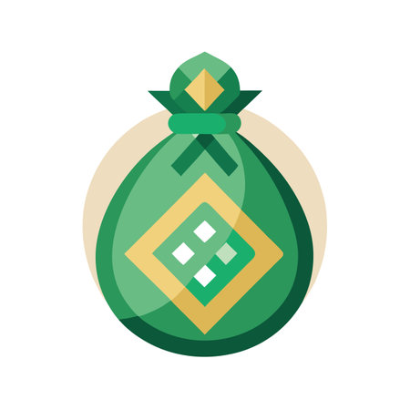 Beautiful flat style money bag icon vector illustrationのイラスト素材