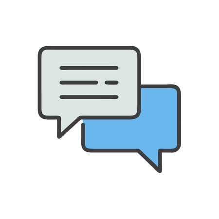 Beautiful speech bubble, message, chat, email contact icon vector for UI, websites, mobile...