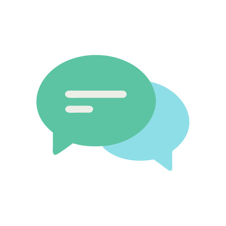 Beautiful speech bubble, message, chat, email contact icon vector for UI, websites, mobile applicationsのイラスト素材