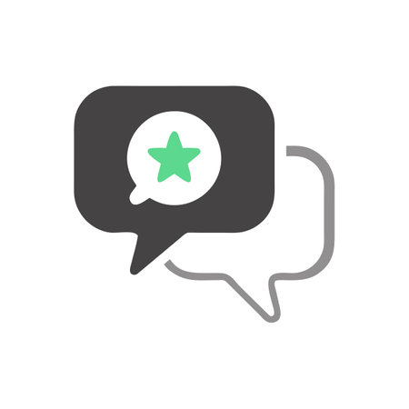 Beautiful speech bubble, message, chat, email contact icon vector for UI, websites, mobile applicationsのイラスト素材