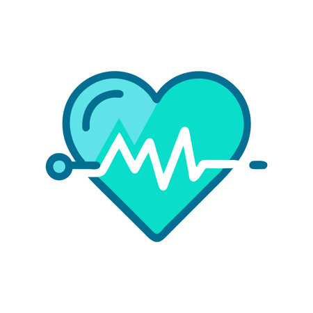 Beautiful Medical &amp; Healthcare Heart Icon Vector Illustrationのイラスト素材
