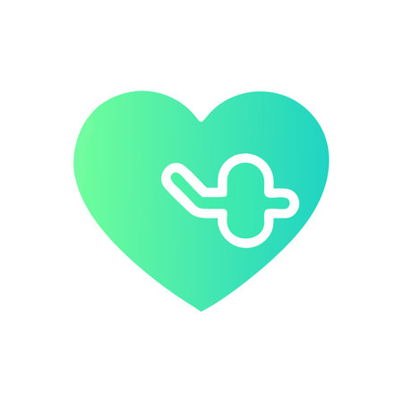 Beautiful Medical &amp; Healthcare Heart Icon Vector Illustrationのイラスト素材