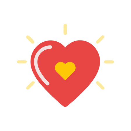 Beautiful Medical &amp; Healthcare Heart Icon Vector Illustrationのイラスト素材