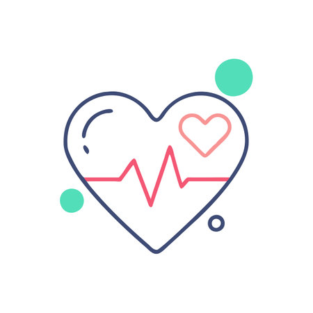 Beautiful Medical &amp; Healthcare Heart Icon Vector Illustrationのイラスト素材