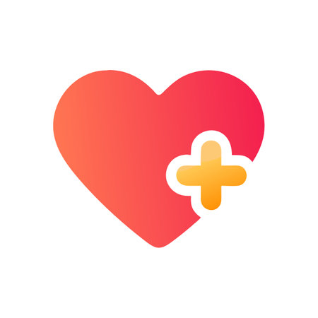 Beautiful Medical &amp; Healthcare Heart Icon Vector Illustrationのイラスト素材