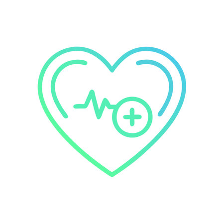 Beautiful Medical & Healthcare Heart Icon Vector Illustration