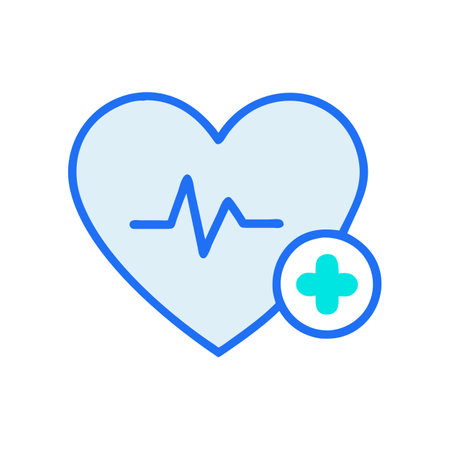 Beautiful Medical &amp; Healthcare Heart Icon Vector Illustrationのイラスト素材