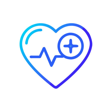 Beautiful Medical &amp; Healthcare Heart Icon Vector Illustrationのイラスト素材