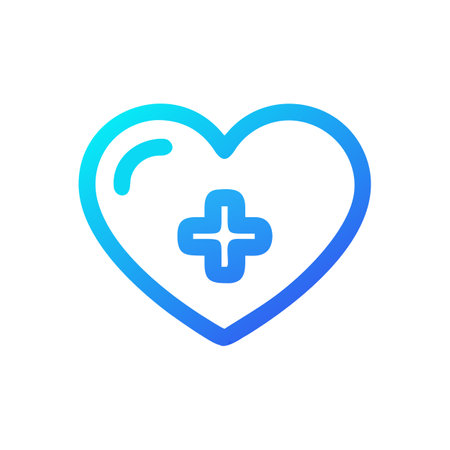 Beautiful Medical &amp; Healthcare Heart Icon Vector Illustrationのイラスト素材