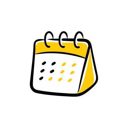 Calendar Icon Business and Finance Vector for UI Websites and Mobile Applicationsのイラスト素材