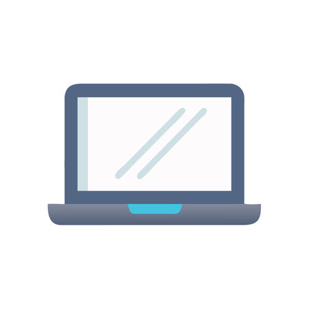 Laptop Icon Technology and Device Vector for UI Websites and Mobile Applicationsのイラスト素材