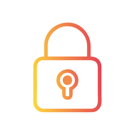 Security Lock Icon Technology and Privacy Vector for UI Websites and Mobile Applicationsのイラスト素材