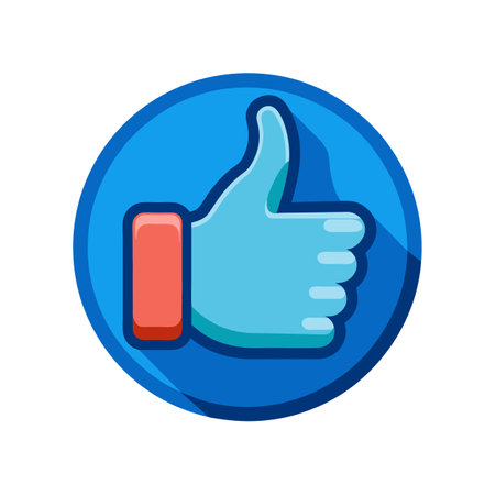 Thumb Up Like and Reaction Icon for Social Media Websites and Mobile Applications