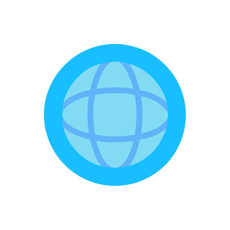 Globe Icon Technology, Contact and Website Vector for UI Websites and Mobile Applicationsのイラスト素材