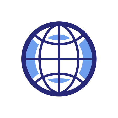 Globe Icon Technology, Contact and Website Vector for UI Websites and Mobile Applicationsのイラスト素材