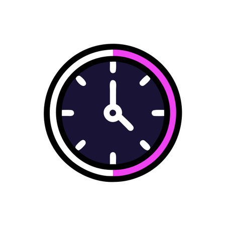 Clock Icon Business and Finance Vector for User Interface Websites and Mobile Applicationsのイラスト素材