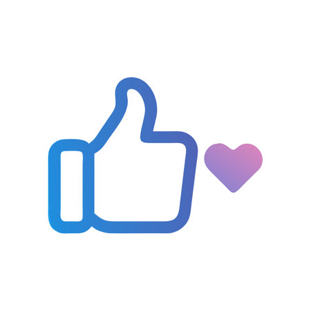 Thumb Up Like and Reaction Icon for Social Media Websites and Mobile Applicationsのイラスト素材