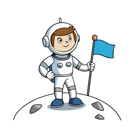 Boy Children Entertainment and fun Cartoon Character Vector Illustration Conceptのイラスト素材