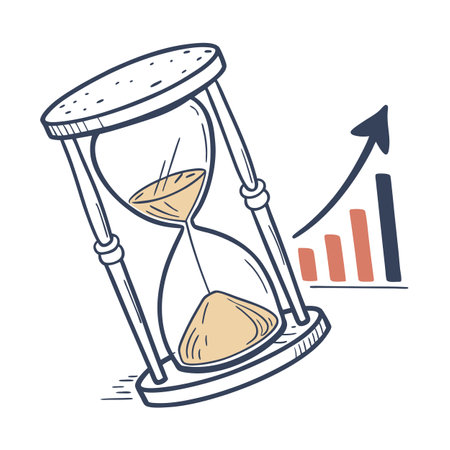 Flat style Business growth financial office vector illustration conceptのイラスト素材