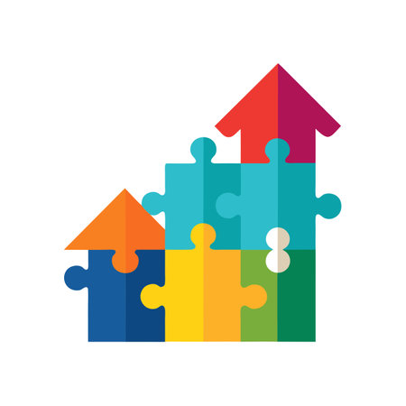 Flat style Business growth financial office vector illustration conceptのイラスト素材