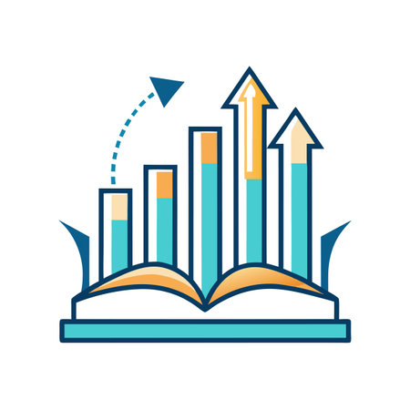 Flat style Business growth financial office vector illustration conceptのイラスト素材