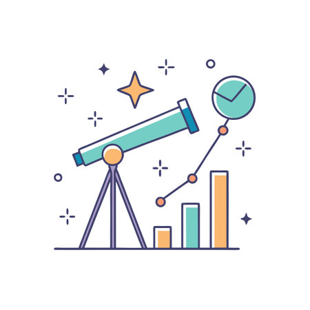 Flat style Business growth financial office vector illustration conceptのイラスト素材