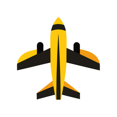 Flat style Airplane Icon vector illustration for UI documents websites and mobile applicationsのイラスト素材