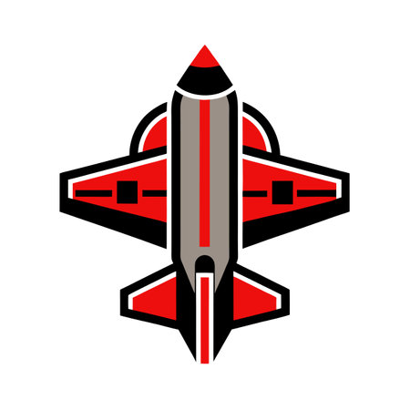 Flat style Airplane Icon vector illustration for UI documents websites and mobile applicationsのイラスト素材