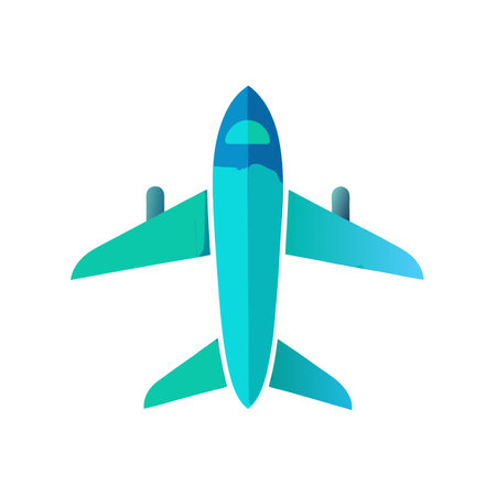 Flat style Airplane Icon vector illustration for UI documents websites and mobile applicationsのイラスト素材
