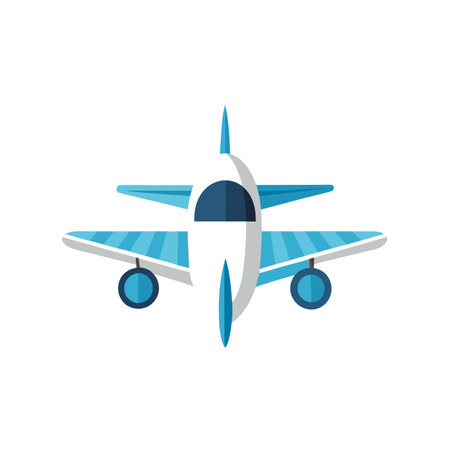 Flat style Airplane Icon vector illustration for UI documents websites and mobile applicationsのイラスト素材