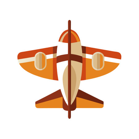 Flat style Airplane Icon vector illustration for UI documents websites and mobile applications