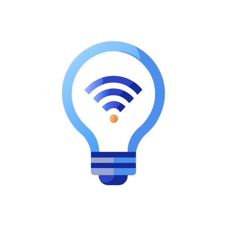 Flat Light Bulb Icon vector illustration for UI documents websites and mobile applicationsのイラスト素材