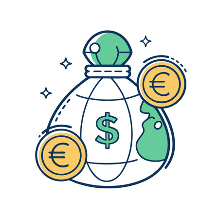 Flat Money and Finance Icon vector illustration for UI websites and mobile applicationsのイラスト素材