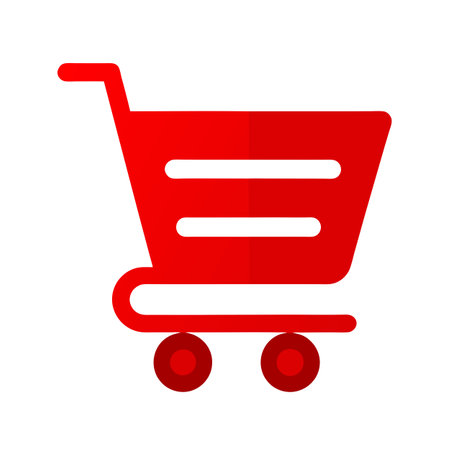 Flat style Shopping Cart Icon vector illustration for UI websites and mobile applicationsのイラスト素材