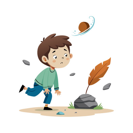 Children's Learning and Entertaining Cartoon Character Vector Illustration for Education and Mediaのイラスト素材