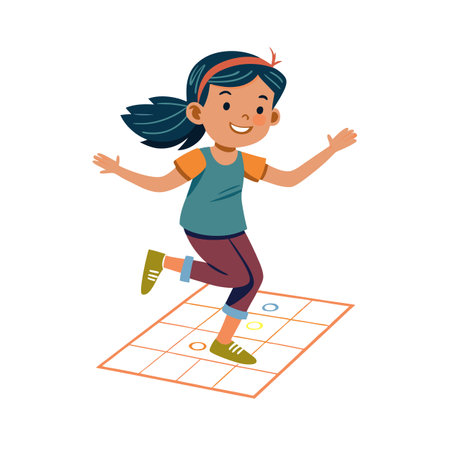 Children's Learning and Entertaining Cartoon Character Vector Illustration for Education and Mediaのイラスト素材