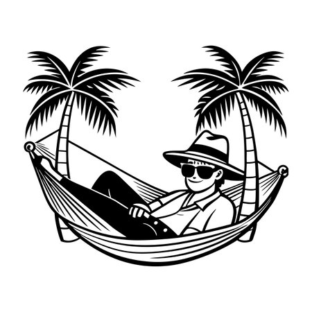 Activity of a men in daily life and office or workplace cartoon character vector illustrationのイラスト素材