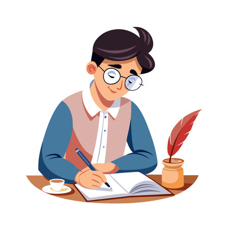 Activity of a men in daily life and office or workplace cartoon character vector illustrationのイラスト素材