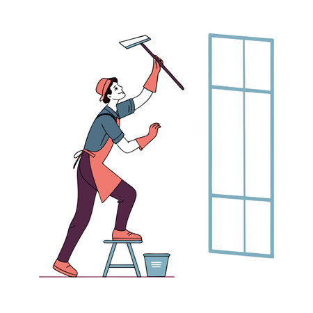 Activity of a men in daily life and office or workplace cartoon character vector illustrationのイラスト素材