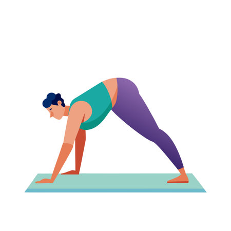 Activity of a men in daily life and office or workplace cartoon character vector illustrationのイラスト素材