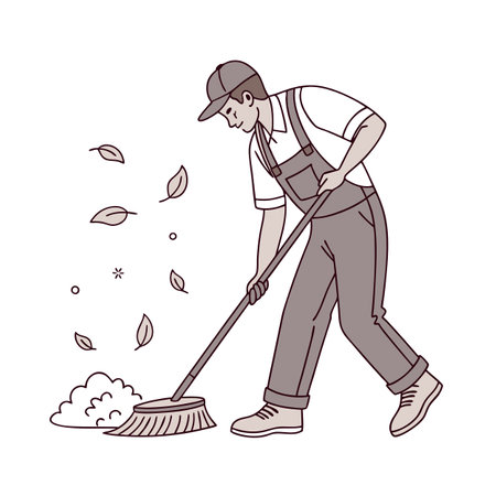 Activity of a men in daily life and office or workplace cartoon character vector illustrationのイラスト素材
