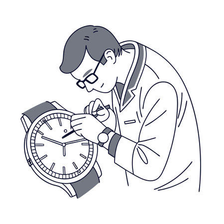 Activity of a men in daily life and office or workplace cartoon character vector illustrationのイラスト素材