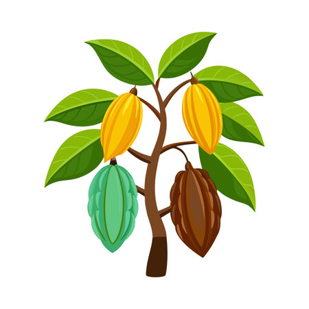 Beautiful Realistic Tree Icon Vector Illustration Isolated on a White Backgroundのイラスト素材