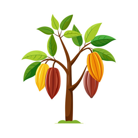 Beautiful Realistic Tree Icon Vector Illustration Isolated on a White Backgroundのイラスト素材