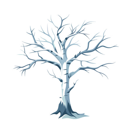 Beautiful Realistic Tree Icon Vector Illustration Isolated on a White Backgroundのイラスト素材