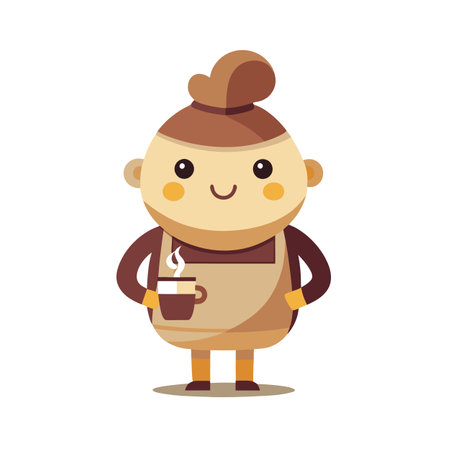 Geometric Shape Cartoon Character Vector Illustration Isolated on a White Backgroundのイラスト素材