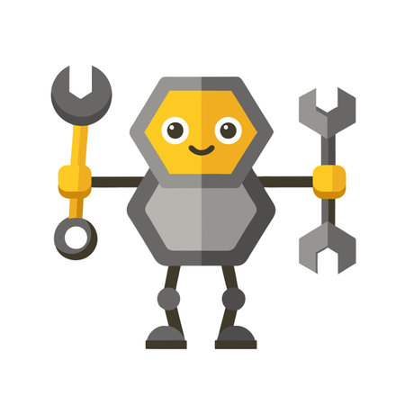 Geometric Shape Cartoon Character Vector Illustration Isolated on a White Backgroundのイラスト素材