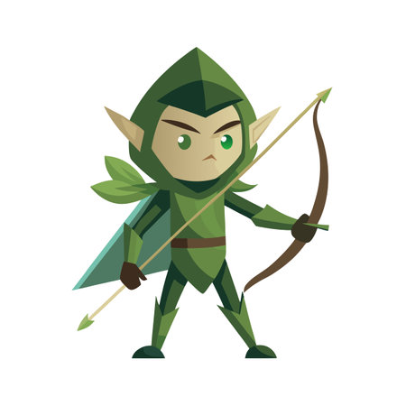 Geometric Shape Cartoon Character Vector Illustration Isolated on a White Backgroundのイラスト素材