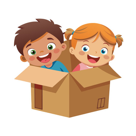 Children's Learning and Entertaining Cartoon Character Vector Illustration for Education and Mediaのイラスト素材